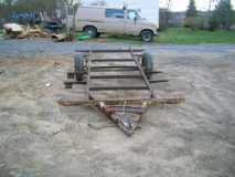 Cut frame down to 8' to replace bent hitch section for 9' total