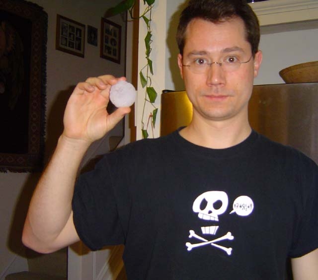 Me with hailstone