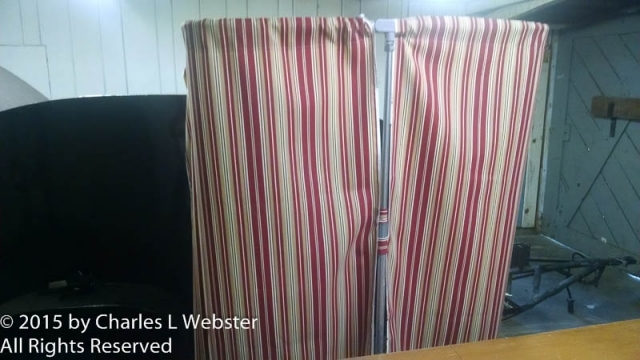 Vestibule drap w/ velcro ties