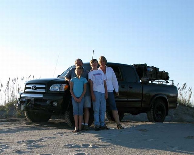 The family and I, Cape lookout N.C.