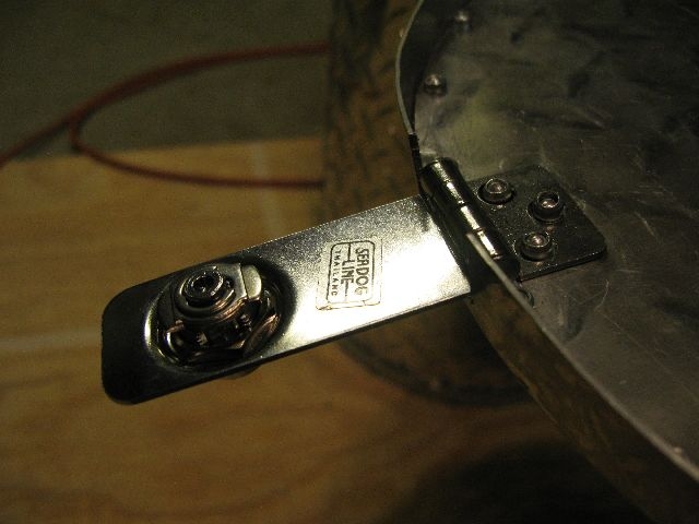 inside of latch detail