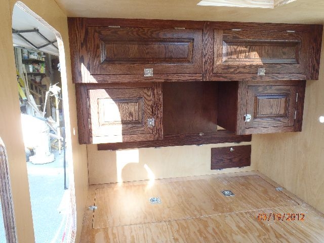 inner cabinets in place