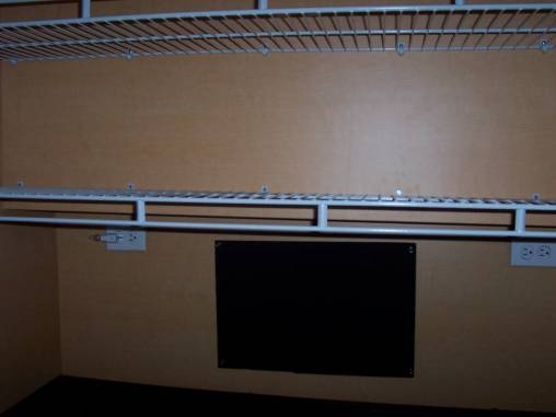 Inside showing where ac will be installed later