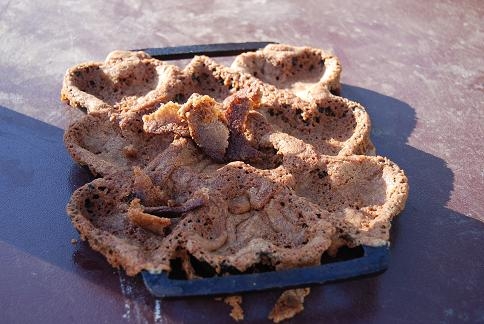 Heart Pan with Cookies
