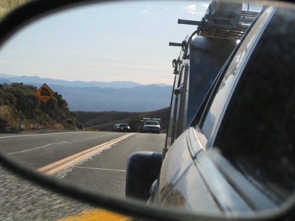 'Glyphs II '09 Caravan thru Rearview Morror