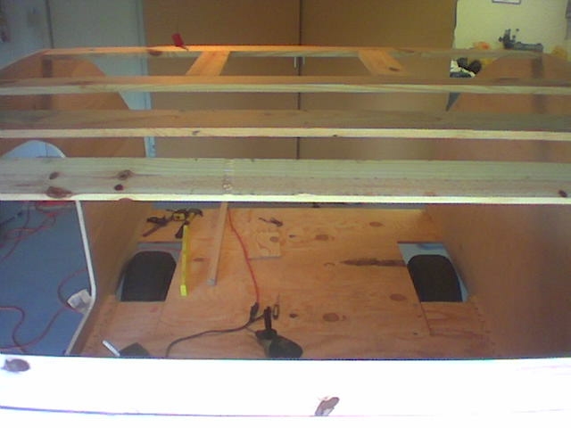 ceiling ribs going in