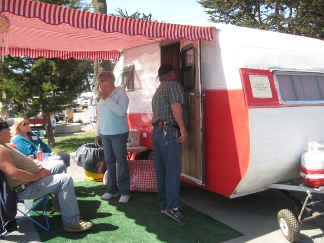 Marti Awning on our 1955 Crown