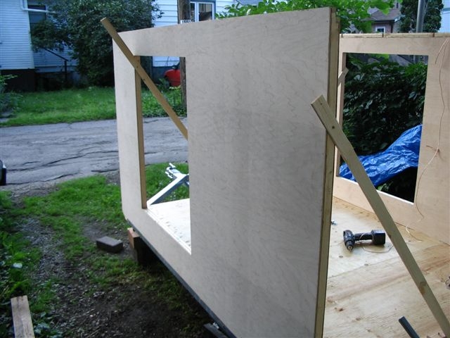 4. The walls are up - still a long way to go
