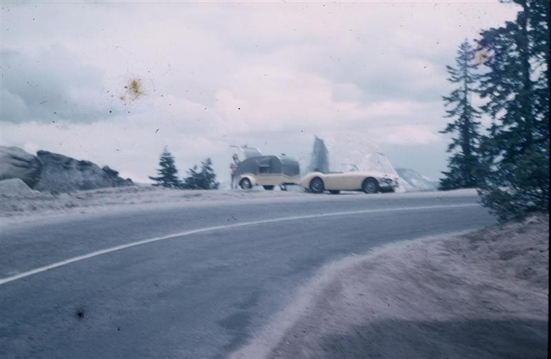 1960 Matching Benroy and Austin Healey at Half Dome