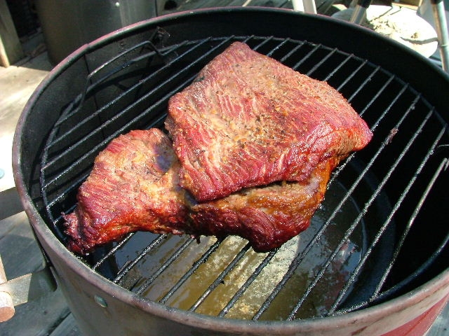 Brisket after smoking