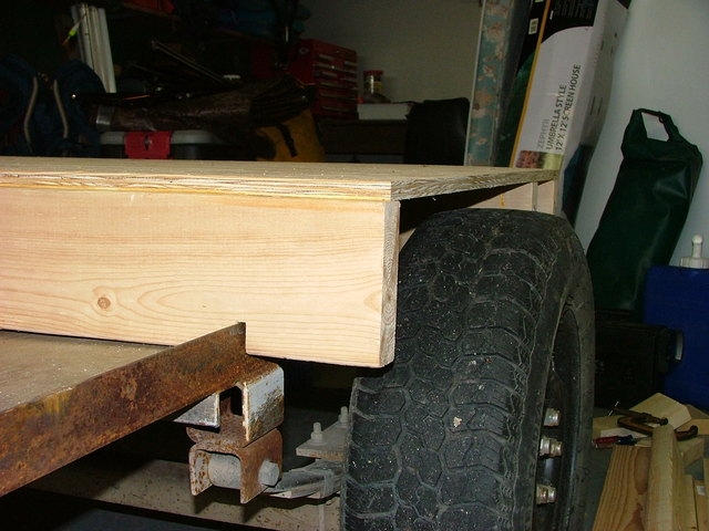 Elevated floor.