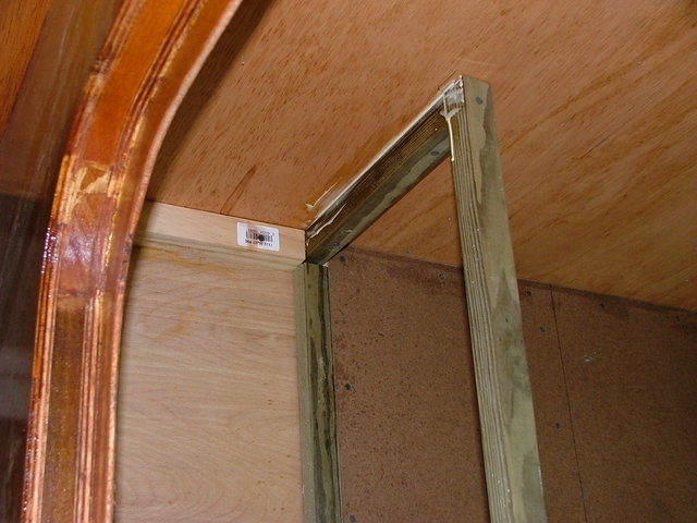 Closet frame is now glued and screwed.