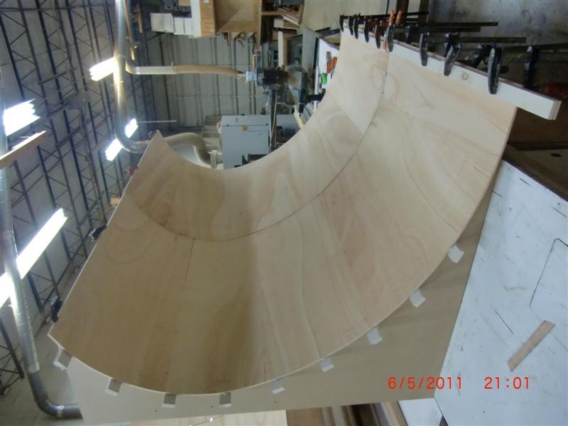 Front form glued up