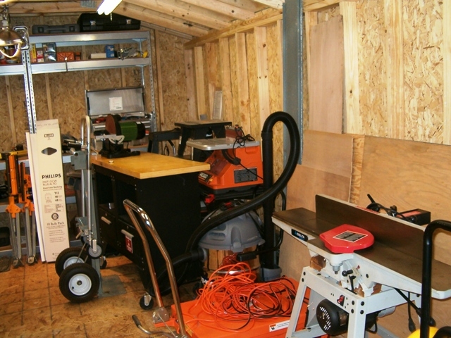 Wood Shop Back Wall