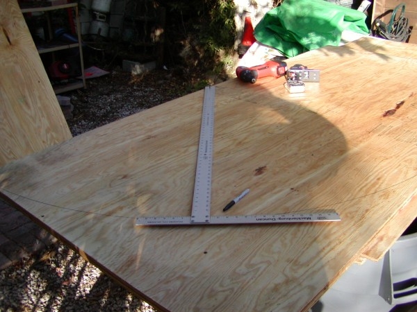 Woodie #2 Galley curve layout lines