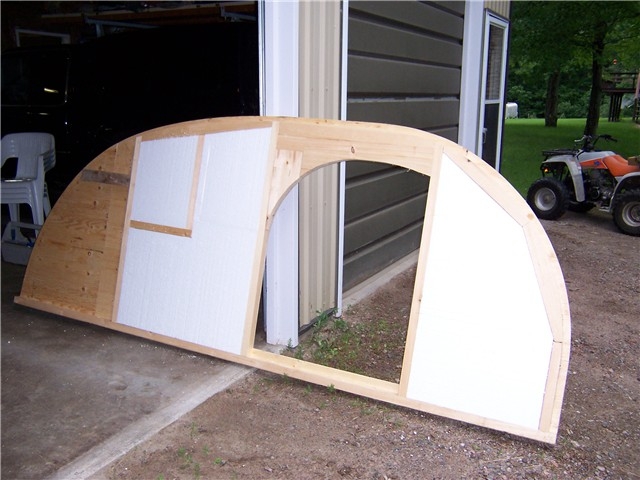 First side framed and insulated