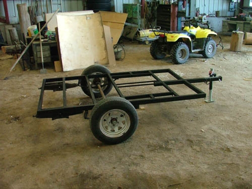 Re-worked trailer frame.