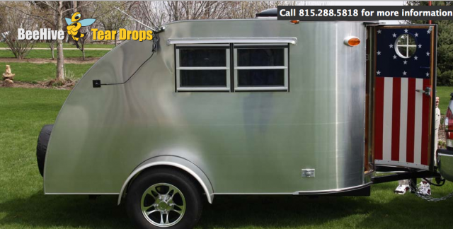 BeeHive Teardrops side view