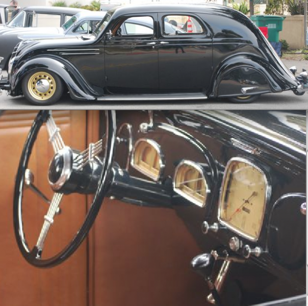 Black 1936 DeSoto Airflow