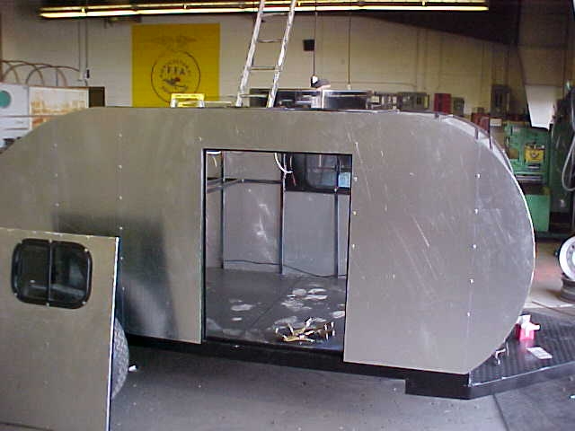 side view with aluminum on