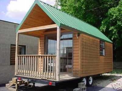 LEISURE HUT MOBILE LOG CABIN TOWABLE TRAVEL TRAILER