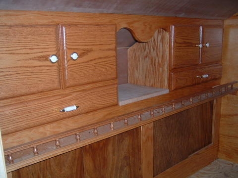 Front cabinets finished