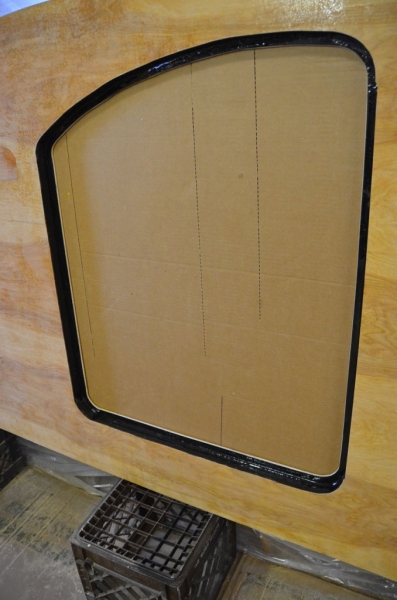 Black Epoxy Trim on Door