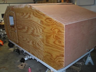 Outside wood installed