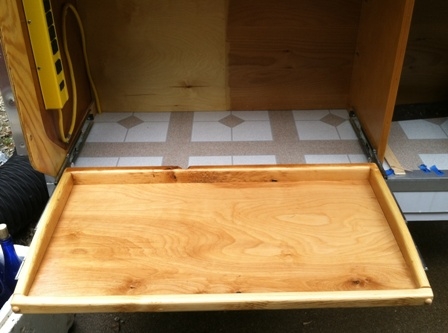 Cooler drawer open