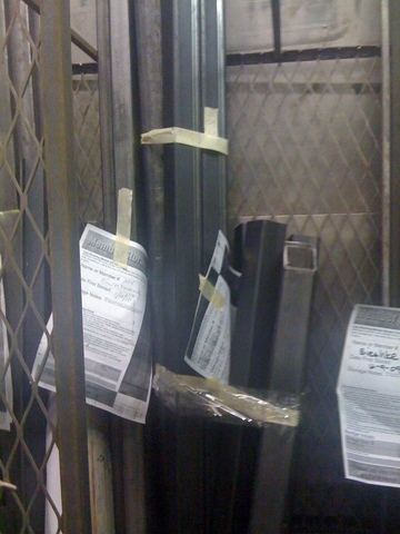 Purchased Steel for the Chasis