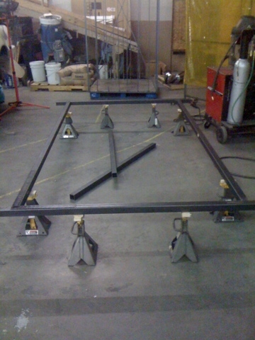 Frame levelling - pre Weld