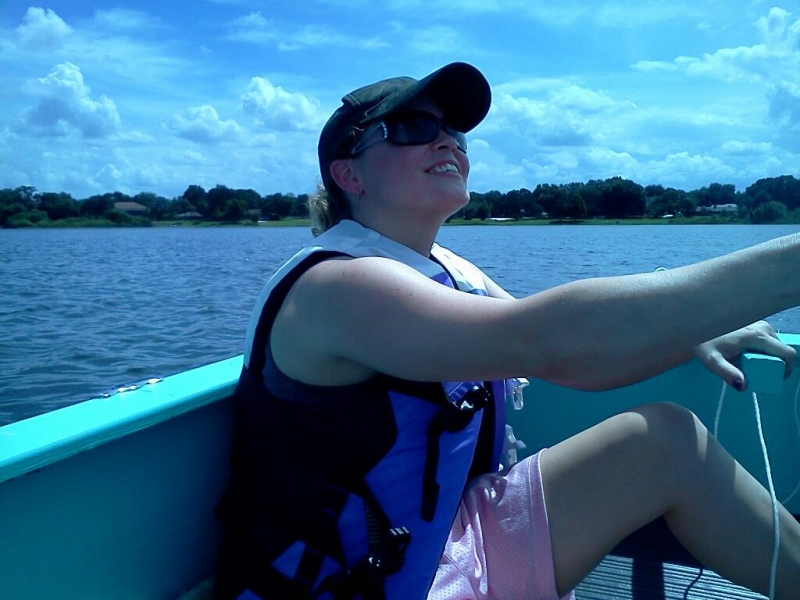 Daughter #4 first time ever sail