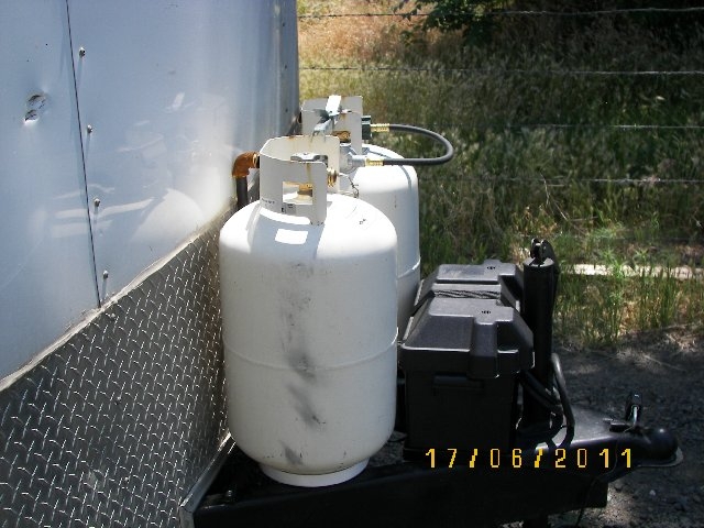 Propane and battery mounting