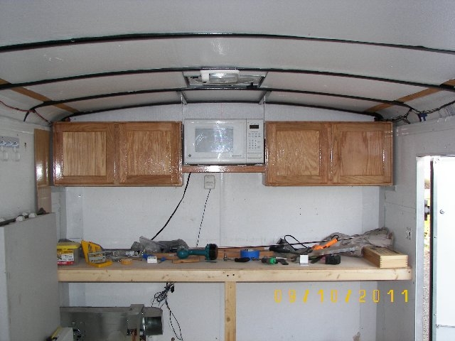 Cabinets and Microwave