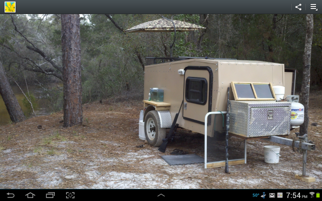 boondocking on the river bank