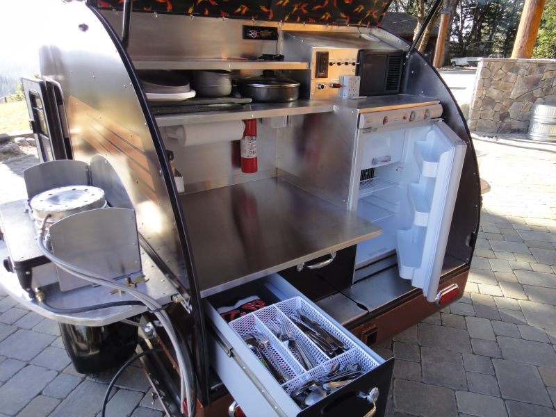 the kitchen in the "milk dud"