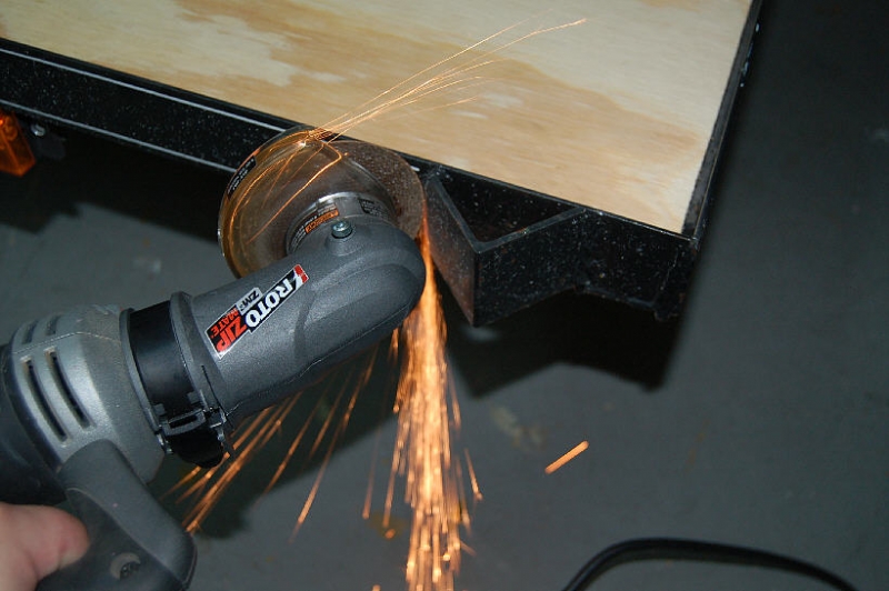 Cutting off the stake pockets