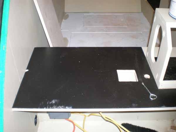 Formica on galley counter top