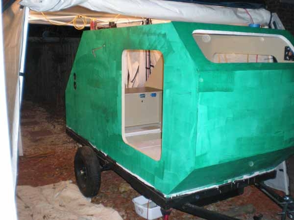 First coat on outside