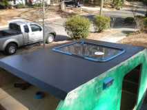 First coat on roof