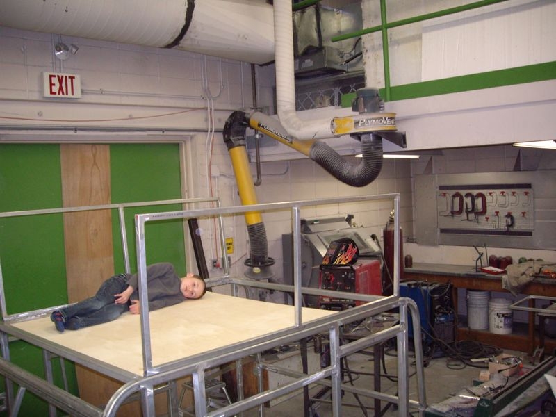 Working on the loft