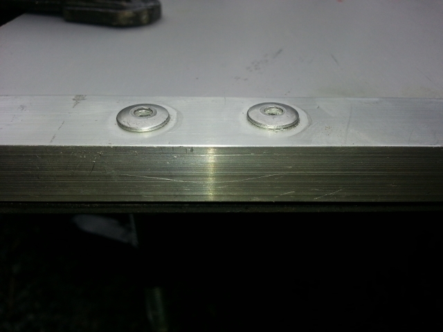 Rivets doubler above
