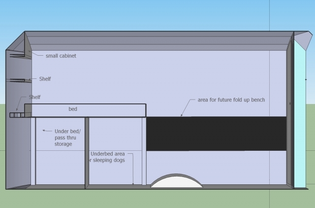 side cutaway showing interior