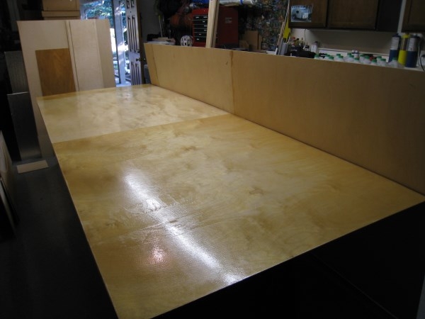 Side panel 2 coats epoxy and cloth - IMG 2452