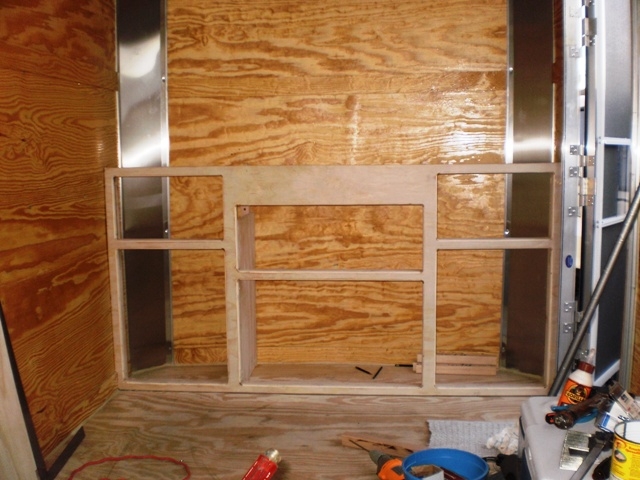 Looking Fwd at Galley Face Frame
