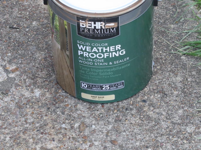 Weather proofing stain