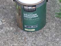 Weather proofing stain