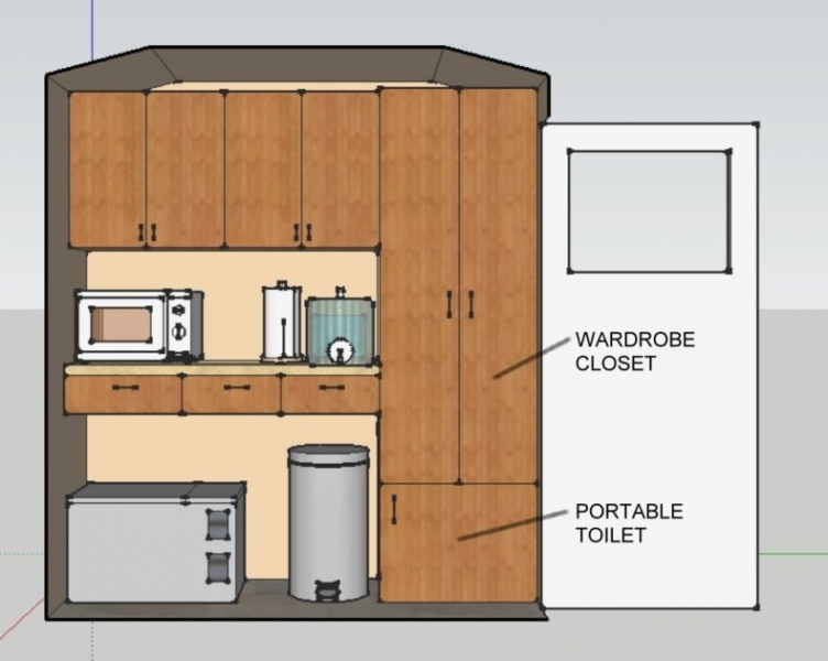 Section of countertop