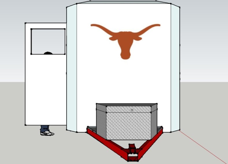 front view of trailer