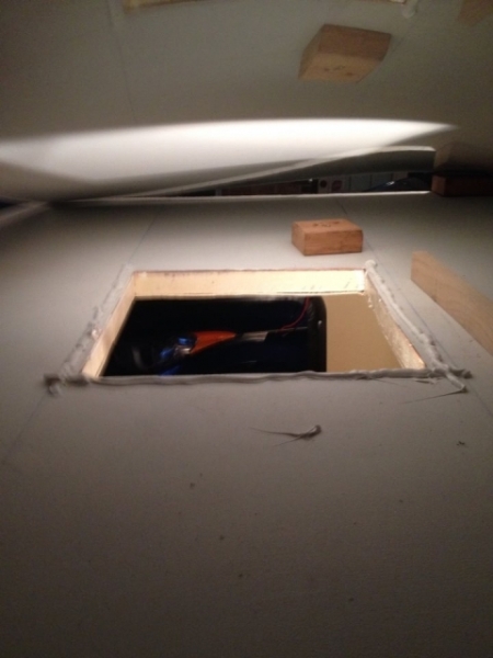 Adhesive applied to vent hole
